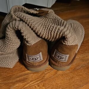 UGG Kids' Cozy Knit Boots in Tan